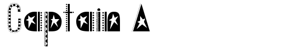 Captain A font preview